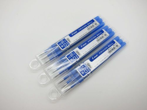 30pcs pilot frixion ball 0.5 refill japan version 10 plastic case 1 box blue ink for sale
