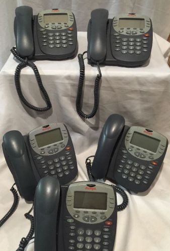 SET OF 5 Avaya 5610SW IP Multi Line Phones