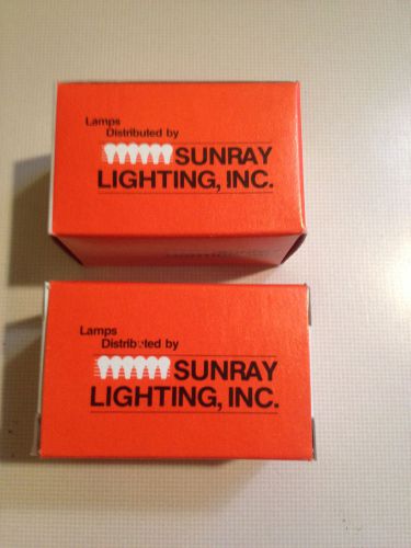 2 Light bulbs Lamps by Sunray Lighting Inc. Made in Korea # 1195