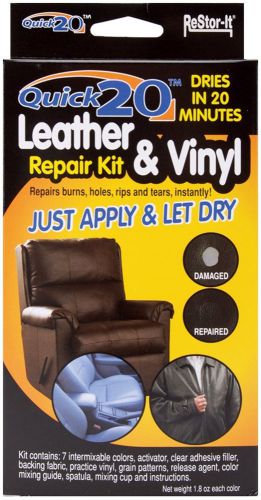 Master 18081 ReStor-It Quick 20 No-Heat Office Leather and Vinyl Repair Kit, 7-