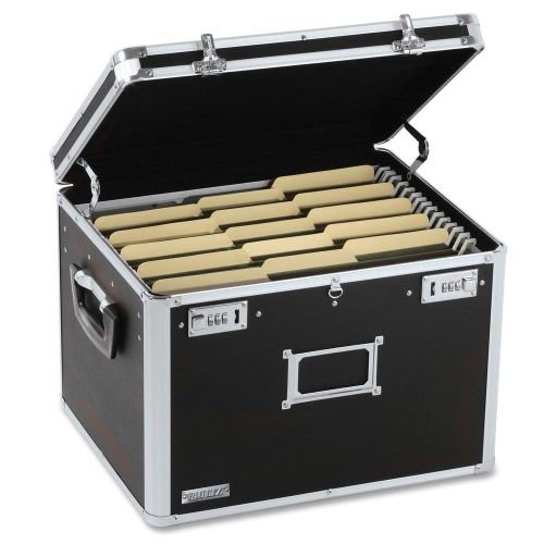 Vaultz locking file chest  letter/legal black for sale