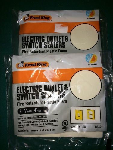 Frost King OS12H Outlet and Switch Sealer Multi-Pack 2 Packs 10 Each
