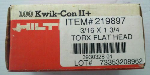 Hilti 3/16 x 1 3/4 concrete screws