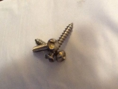 # 14 x 1-1/2&#034; one way sex screw security stainless steel round head 25 ea for sale