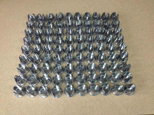 Speed rail plug ends (aluminum) for 1 1/4&#034; id pipe (90 pc) for sale