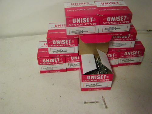 100 UNISET D3-2000 3/8 X 2&#034; DROP-IN ANCHOR PINS FASTENERS STUD ANCHORS NAILS