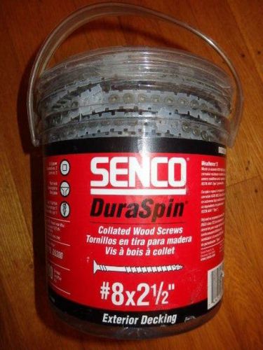 Senco 8-gauge x 2-1/2&#034; collated composite decking screws(800pk) 08r250w new for sale