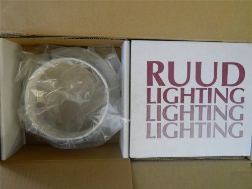 Lot of 6 RUUD RT17WH Recessed Light Rims White Baffle 6&#034;