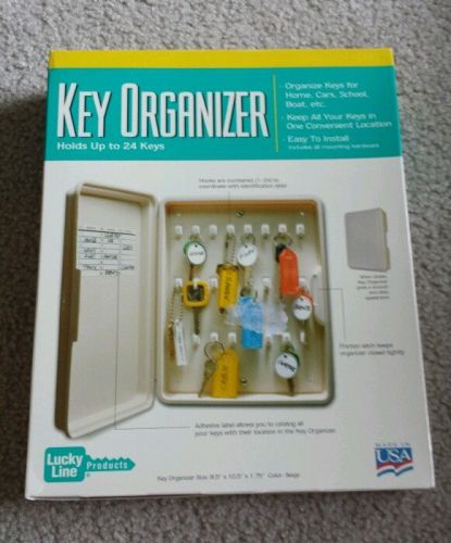 Non Lockable Key Cabinet 61000 Plastic Off White NEW Organizer