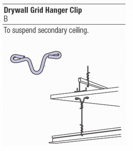 Usg drywall grid hanger wire clip -- 100 pcs/ctn for sale