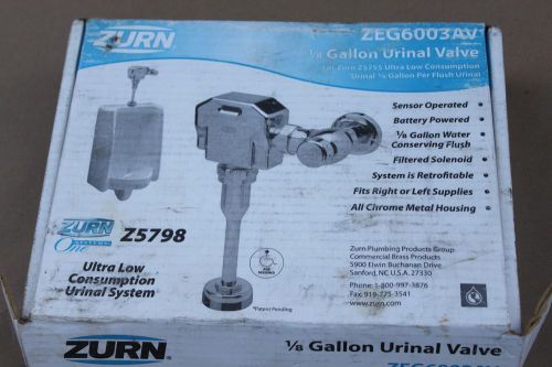 Zurn automatic urinal flush valve kit zeg6003av aqua sense for sale