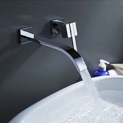 chrome wall mounted mixer faucet tap 4 bath tub  bathroom sink filter RE04