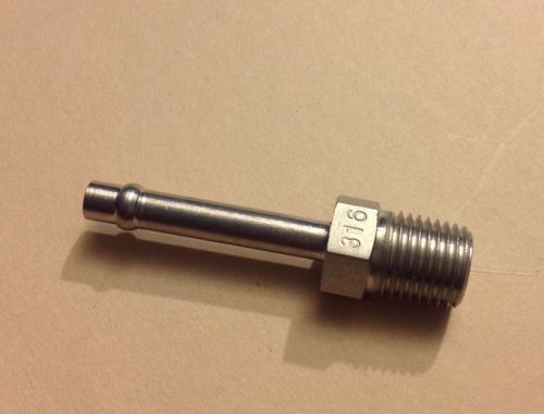 1/4&#034; hose x 1/4&#034; male npt stainless steel hose barb / stem - 4404-04-04-ss for sale