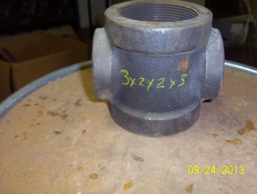 Cast iron pipe fittings/ &#034;cross&#034;/ 3 x 2 x 2 x3 for sale