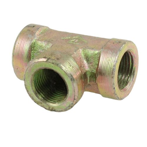 7/12&#034; 14.8mm Female Thread Tee Coupler Fitting Connector