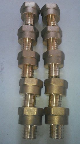 (10) 1&#034; pex x 1&#034; female npt threaded adapters - brass crimp fittings for sale