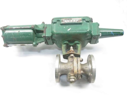 Dezurik 551 1-1/2 in pneumatic 150 stainless flanged ball valve d446059 for sale