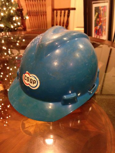 V-gard Hard Hat Blue Coop Adjustable 6 1/2-7 3/4 MSA