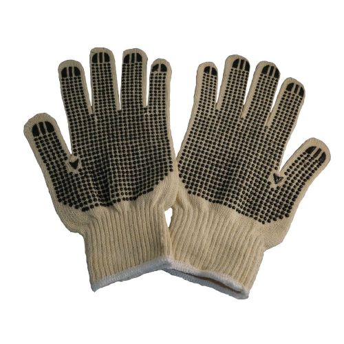 Dotted knit work gloves 12 pairs good for gardening 12 pairs for sale
