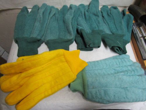 6 Pair 100% Cotton Heavy Work Gloves Xtra Large, New Never Used - Estate Listing