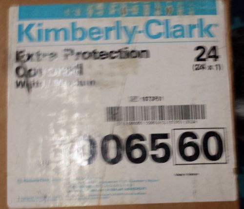 (24) Kimberly clark coverall white extra protection, medium.