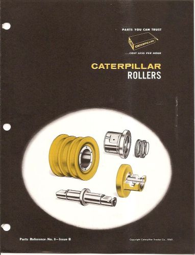 Equipment brochure - caterpillar - track carrier rollers - b - 1960 (e1488) for sale
