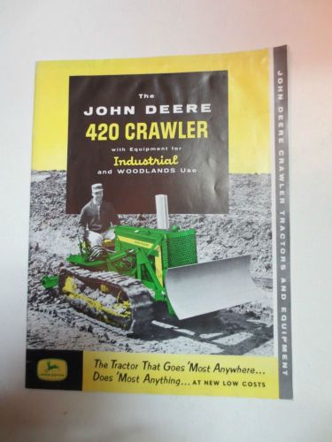 John Deere 420 Crawler 1957 Brochure