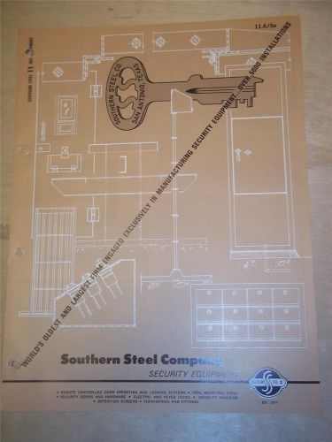 Southern Steel Co Brochure~Security Equipment/Doors/Prison Furnishings~Catalog