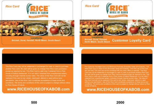 2000 Full Color Custom Business PVC Cards