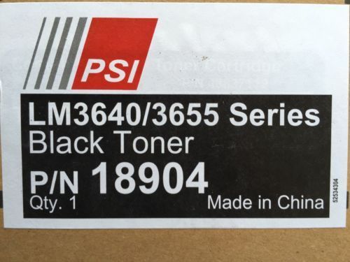 PSI Black Toner Cartridge LM3640/3655 Digital Envelope Press 18904