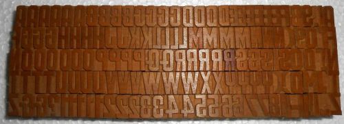 147 piece unique vintage letterpres wood wooden type printing block unused s1056 for sale