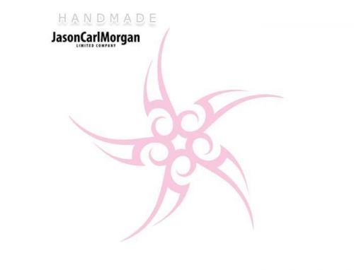 JCM® Iron On Applique Decal, Tribal Star Soft Pink