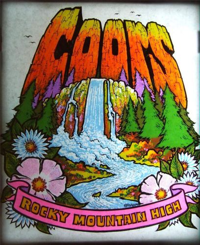 Lot of 12 Vintage 1970&#039;s ROACH Day-Glo Heat Transfers COORS Beer Rocky Mountain