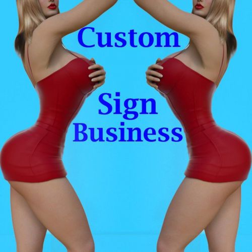 Sign Business Uses vinyl banners light boxes fluorescent mannequins portable