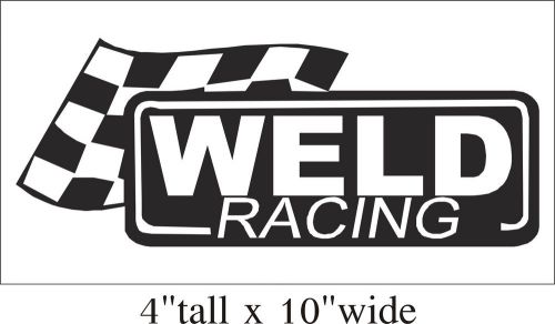 2X Weld Racing Funny Car Truck Bumper Vinyl Sticker Decal Decor Art Gift -1580
