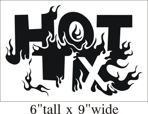 2X Fire Text Silhouette Funny Car Truck Bumper Vinyl Sticker Decal Art Gift-1708