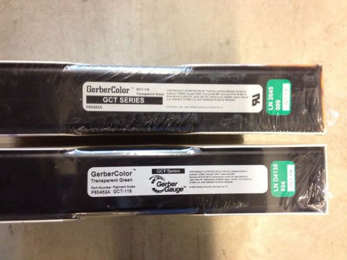 Gerber Thermal Transfer Foil Lot Of Two Transparent Green 50 Yard  New Packages