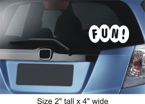 Fun Text Personalized funny car vinyl sticker decal Gift  - FAC - 64 A