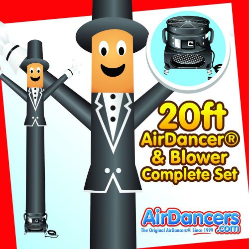Tuxedo man airdancer® &amp; blower dancing inflatable tube man complete set for sale