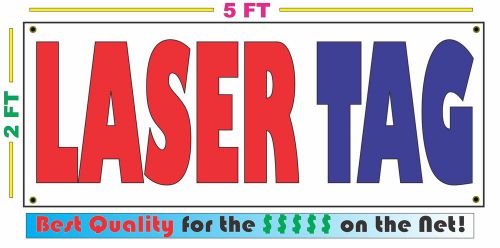 Full Color LASER TAG Banner Sign NEW LARGER SIZE Best Price for The $$$$