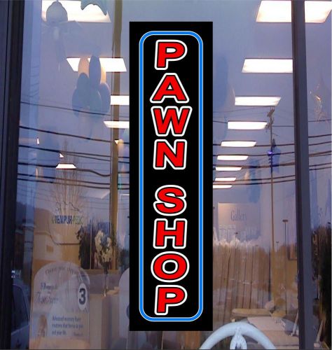 Led light box sign- pawn -46&#034;x12&#034; neon/banner alternative - window sign for sale