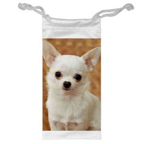 CHIHUAHUA DOG CUTE Jewelry Bag or Glasses Cellphone Money for Gifts size 3&#034; x 6&#034;
