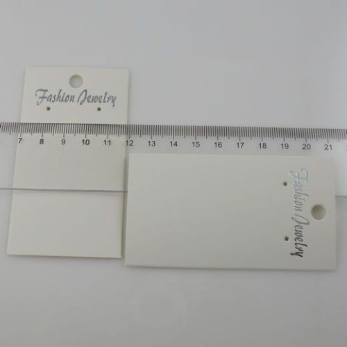 200PCS White Paper Dangle Earring Pendant Hanging Card Jewelry Display Packaging