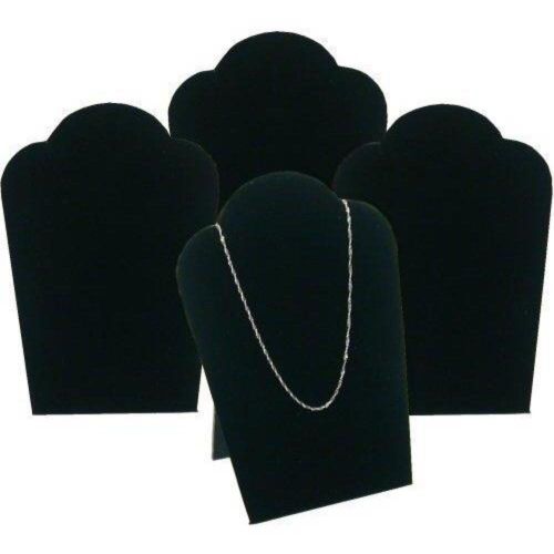 SALE! SET of 6 NEW Mini Velvet Bust Necklace Display Stand Holder 5&#034;H x 3/14&#034;W