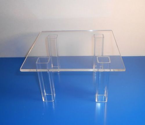Acrylic display riser - 8&#034; wide x 8&#034; long x 4&#034; high x 1/4&#034; thick - brand new for sale