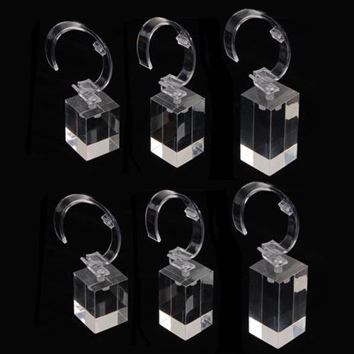 Set of 6 Acrylic Detachable Bracelet/Watch Display Holder Stand gift