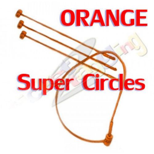 500 2.4&#034; orange secur-a-tach locking loop circles price tag luggage tagging barb for sale