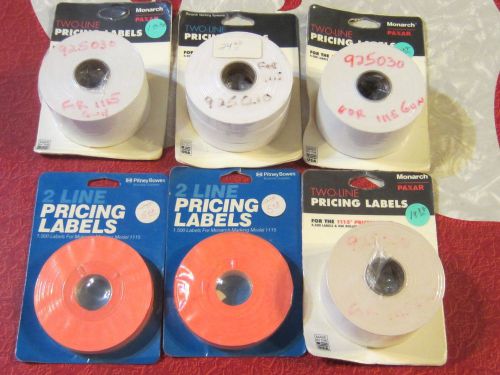 Huge lot of Pricing labels for the Monarch 1115 pricemarker