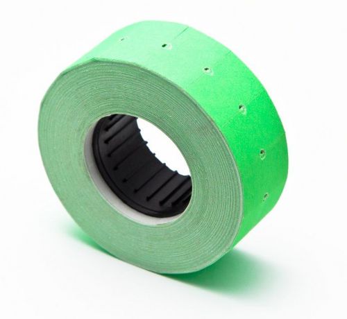 Motex MX5500 Fl. Green Labels w/ ink roller / 10.000