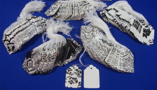 500 Country French Print Merchandise Price Tags #5 with White Strung